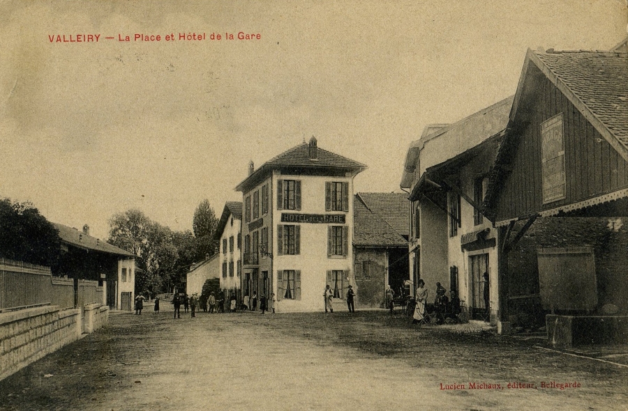 carte postale hotel de la gare valleiry